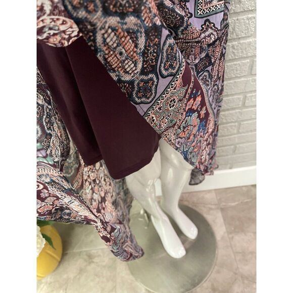 Fire Los Angeles Women Off Shoulder Long Sleeve Hi / Low Shift Dress Size M - Picture 8 of 11